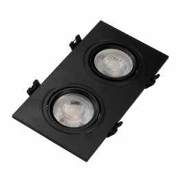 Светильник встраиваемый Datts SLIMSTAR square twins черный