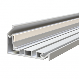 Профиль гардина КП17 LED  белый 