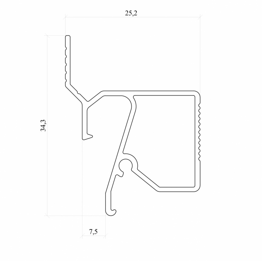 Профиль Alteza Delta Box Брус теневой  фото 4