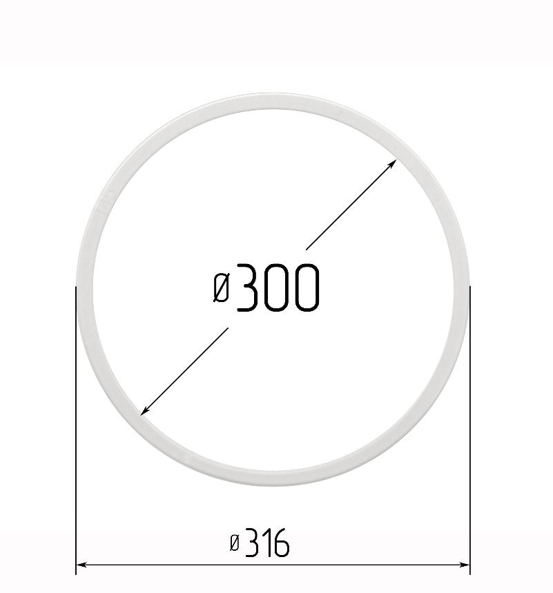 Протекторное кольцо 300 мм прозрачное фото 1