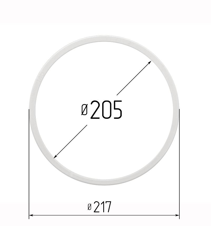 Протекторное кольцо 205 мм прозрачное фото 1